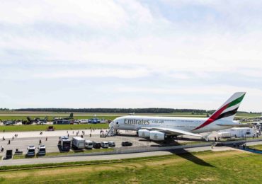 Flagowy samolot A380 Emirates na ILA Berlin Air Show 2016