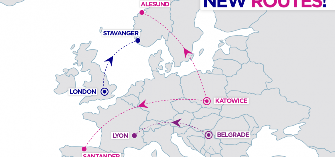 Wizz Air poleci z Katowic do Santander i Alesund
