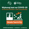 Test na COVID-19 na lotnisku Warszawa-Modlin bezpośrednio przed wylotem