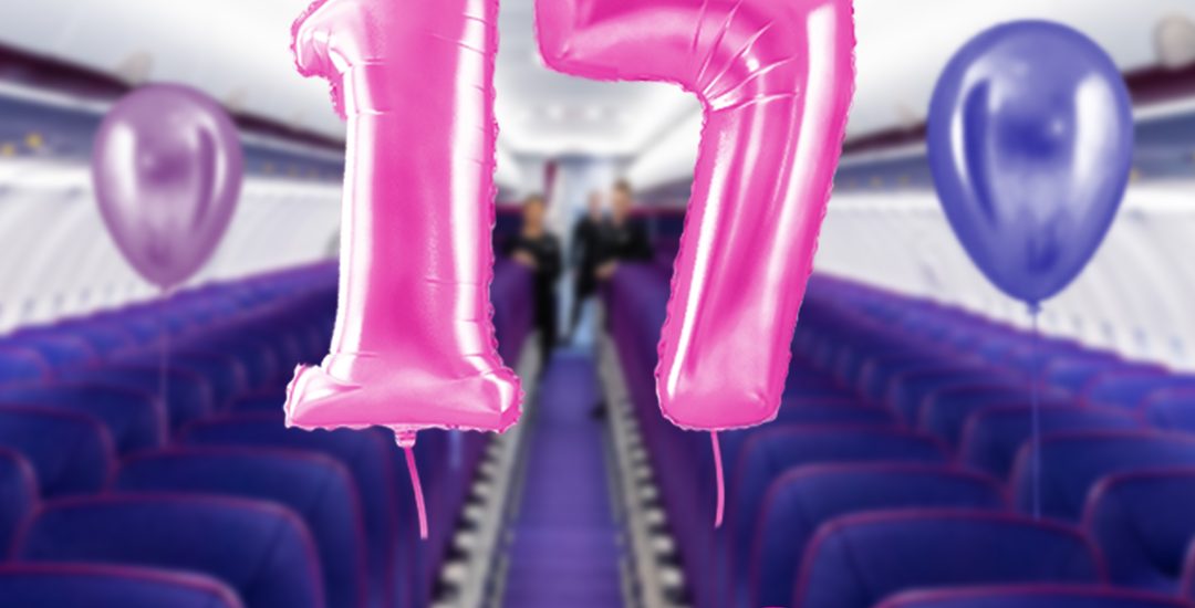 WIZZ AIR ŚWIĘTUJE 17. URODZINY – PROMOCJA TYLKO DZISIAJ