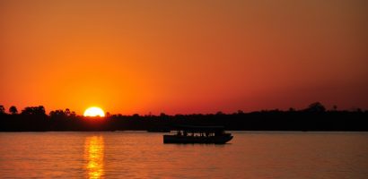 Zambezi o wschodzie słońca